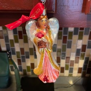 Vintage Waterford angel ornament